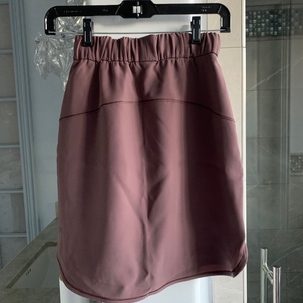 Lululemon On the Fly Skirt Woven: Cherry Cola - Picture 7 of 11